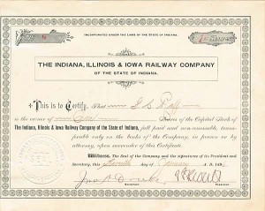 Indiana, Illinois and Iowa Railway Co.